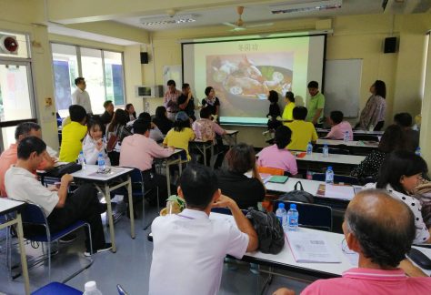 ฝึกอบรมภาษาจีนให้แก่มัคคุเทศก์ หัวข้อ “เปิดตำราอาหารไทย” 27-29 พฤษภาคม 2562